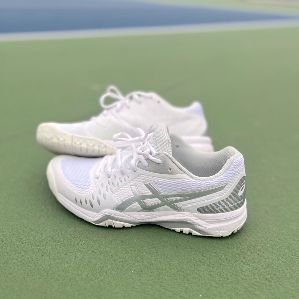 ASICS Women's White and Gray Athletic Shoes